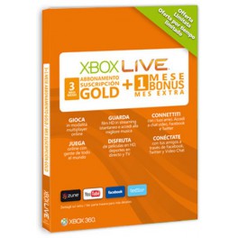 Tarjeta Xbox Live Gold 3 Meses