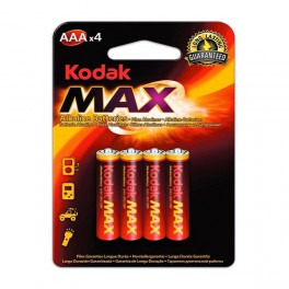 Pilas Kodak Max Alkaline K3a4 LR3 AAA - Pack 80uds